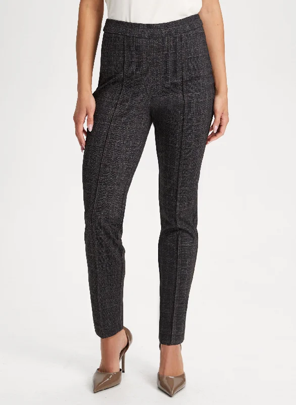 Gift Ideas Plaid Print Pull-On Pants