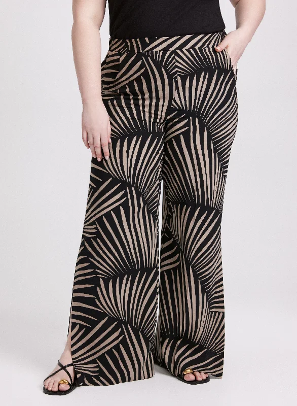 Chic Trends Unveiled Joseph Ribkoff - Palm Print Pants