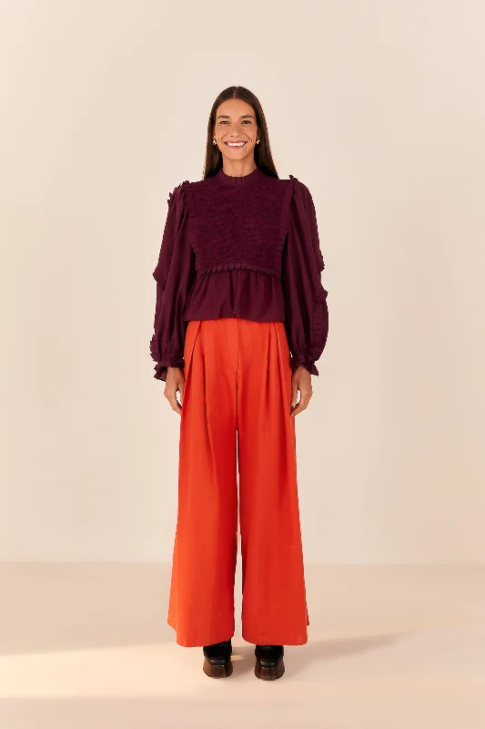 Seasonal Fashion Orange Tailored Pants