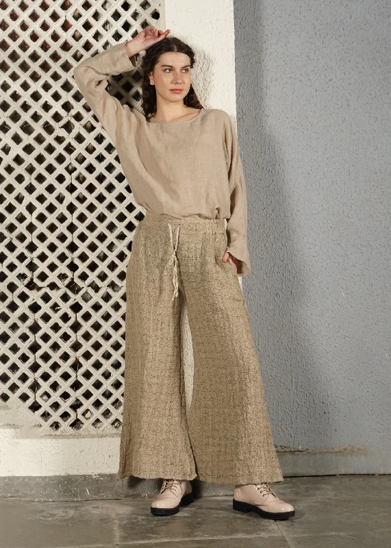 Luxury Fashion Dara Linen Pant in Latte