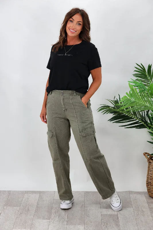 The Good Stuff All About Eve Stevie Cargo Pant Khaki