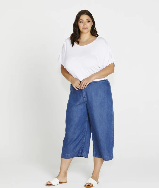 Fresh Fashion Discounts Betty Basics Apollo Bay Lyocell Crop Pant Antique Indigo