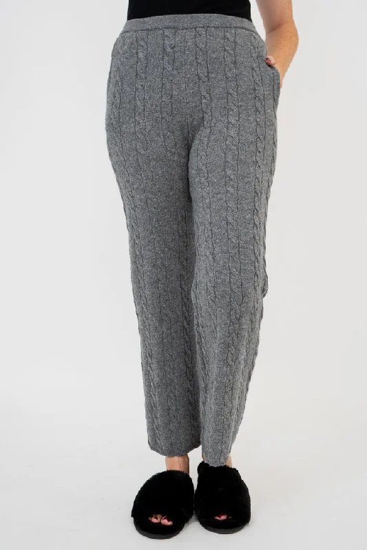 Fashion Essentials Ventura Pants, Grey, Wool Cashmere