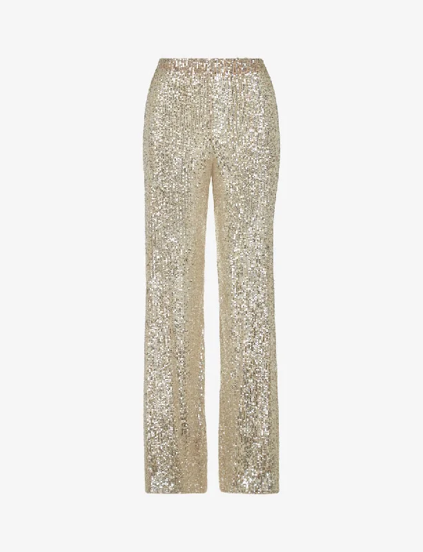 Absurdly Cheap Sale Sequin Mesh Wide Leg Pant