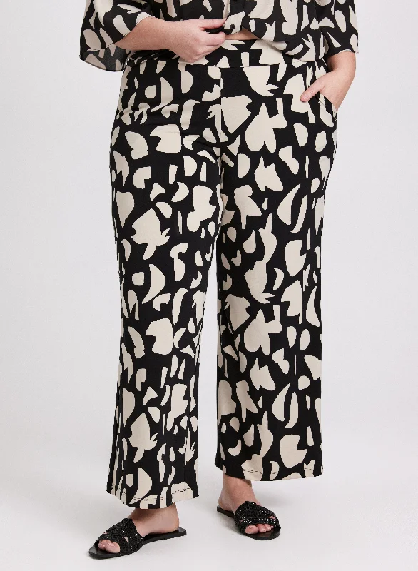 Fashion Frontiers Olivia Printed Wide-Leg Pants