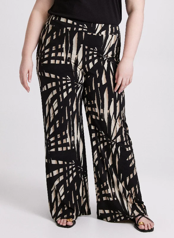 Timeless Elegance Redefined Joseph Ribkoff - Palm Print Pants