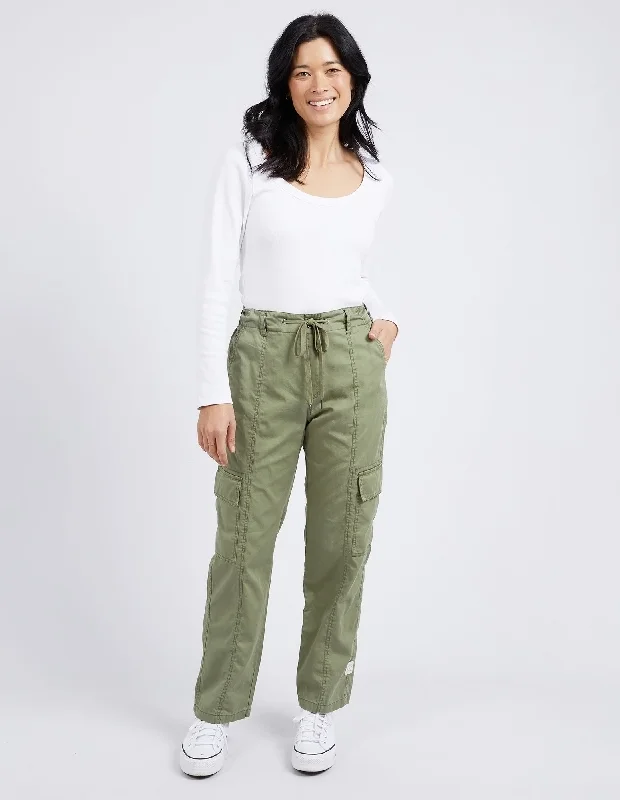 Trendy Street Style Elm Meadow Cargo Pant Clover