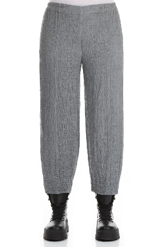 Day-To-Night Styles Pencil Grey Wool Trousers