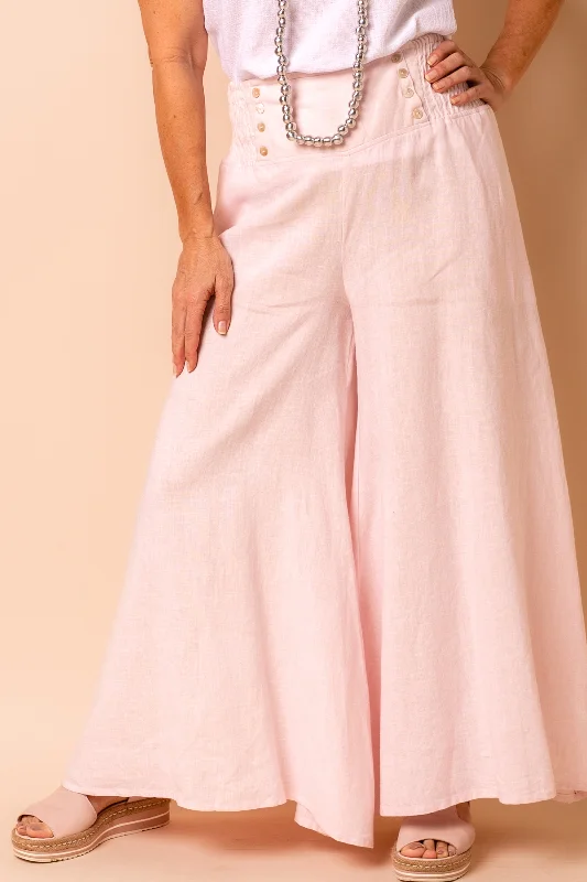 Must-Have Style Discounts Hayden Linen Pants in Blush