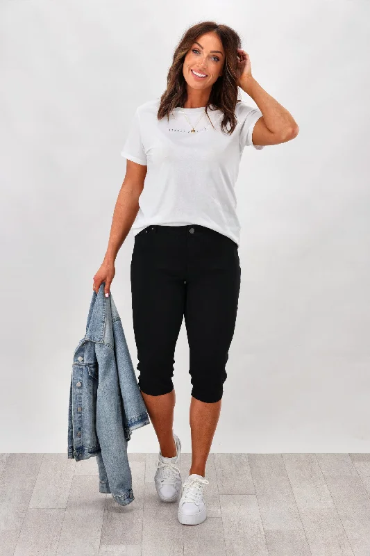 Luxe Style Discounts Wakee Mandy Capri Pants Black