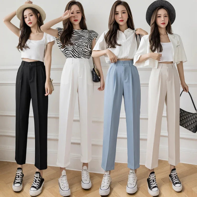 Trend Alert Women's Wide Leg Fashion Designer Harem High Waist Pants