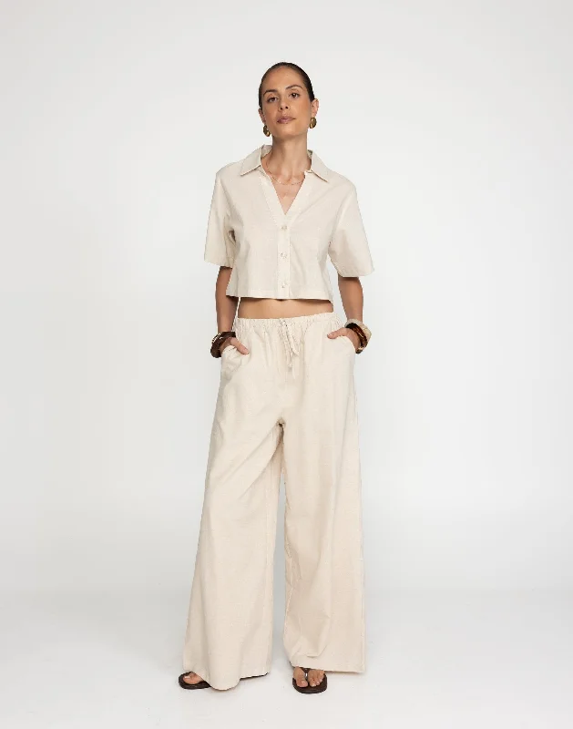 High-End Style Discounts Maria Pants (Oatmeal)