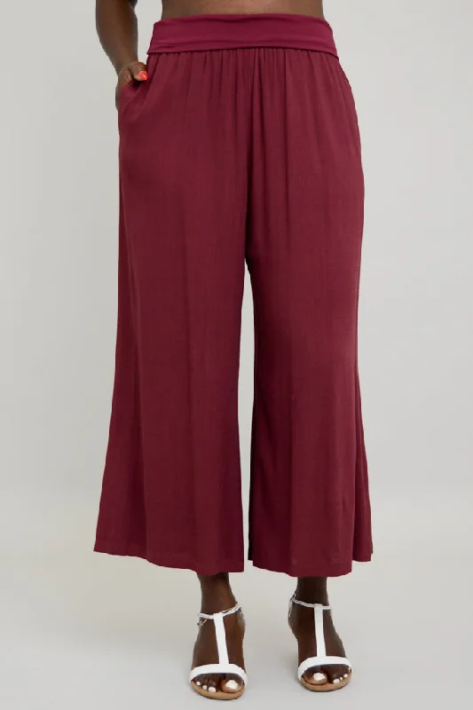 Find Your Unique Flair Landon Capri, Burgundy, Linen Bamboo