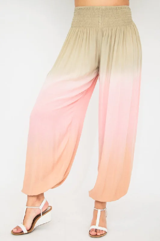 Luxury Casual Deals Embra Pants, Tan Dip-Dye