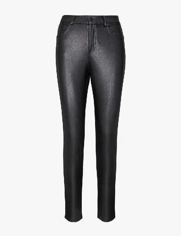 Big Discounts Faux Leather Five Pocket Pant