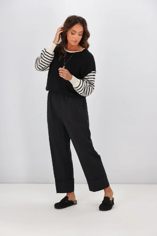 Modern Fashion Sale Tirelli Deep Cuff Pant Black