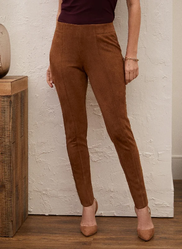 Fashion Forward, Function First Pull-on Faux Suede Leggings