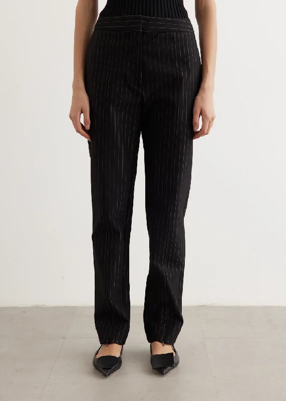 Quick Grab Deals Compact Stripe Jersey Mid Waist Pants